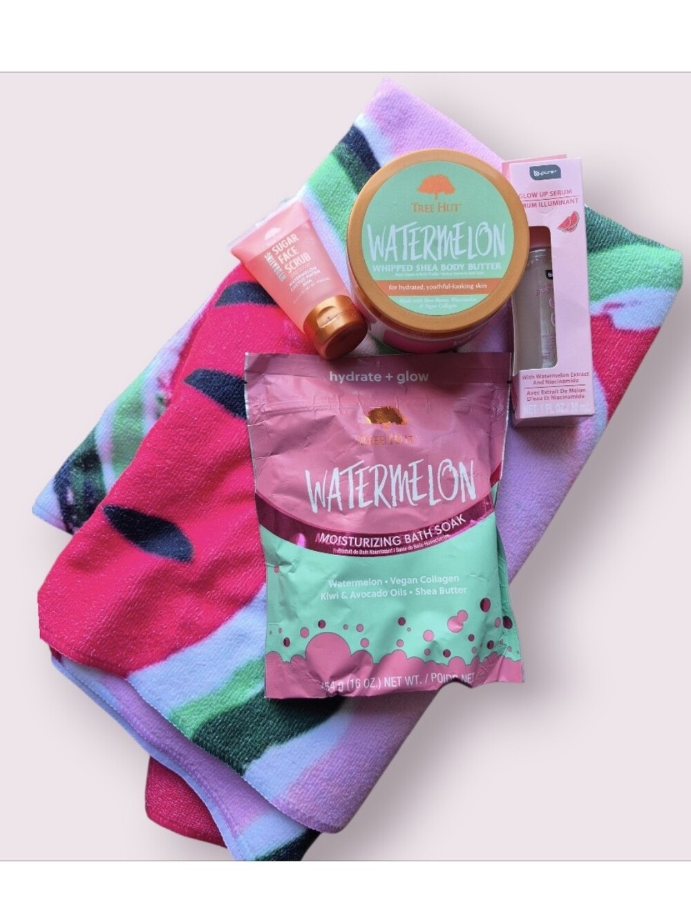 Watermelon Bath Bundle - Hydrate + Glow 5pc Set